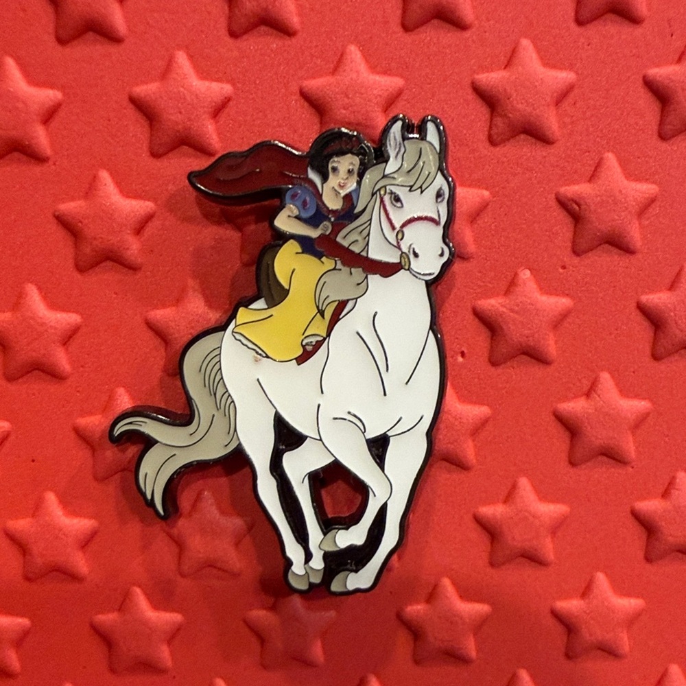Disney Snow White on White Horse Enamel Pin - Loungefly